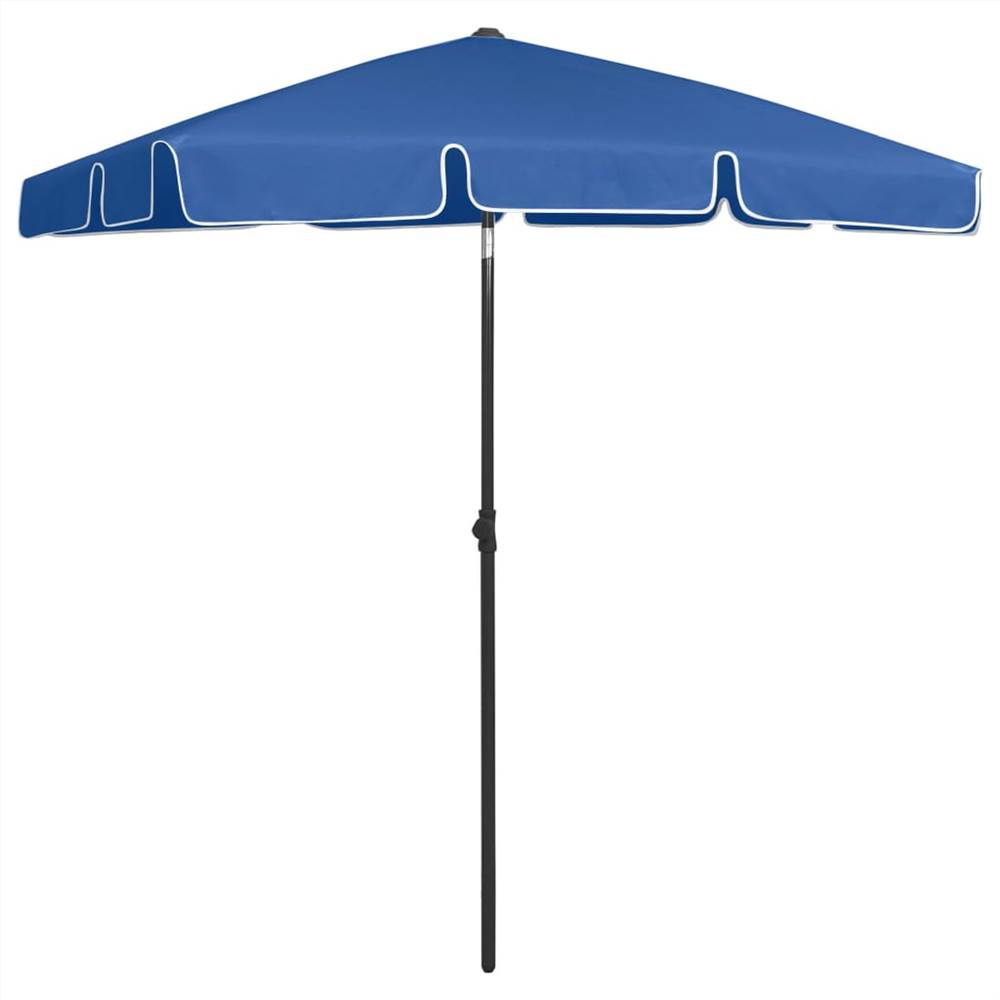

Beach Umbrella Azure Blue 180x120 cm