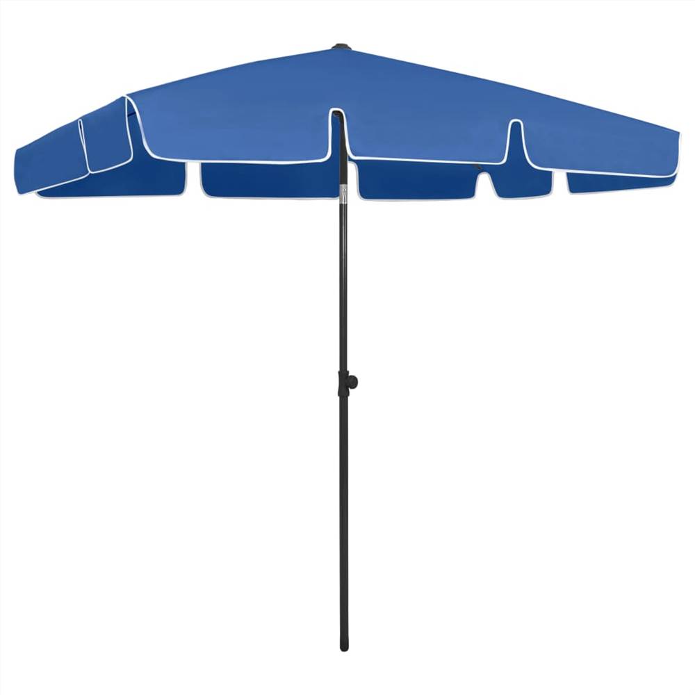 

Beach Umbrella Azure Blue 200x125 cm