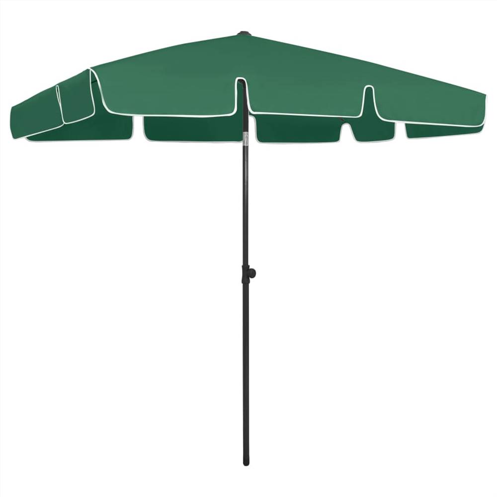 

Beach Umbrella Green 200x125 cm