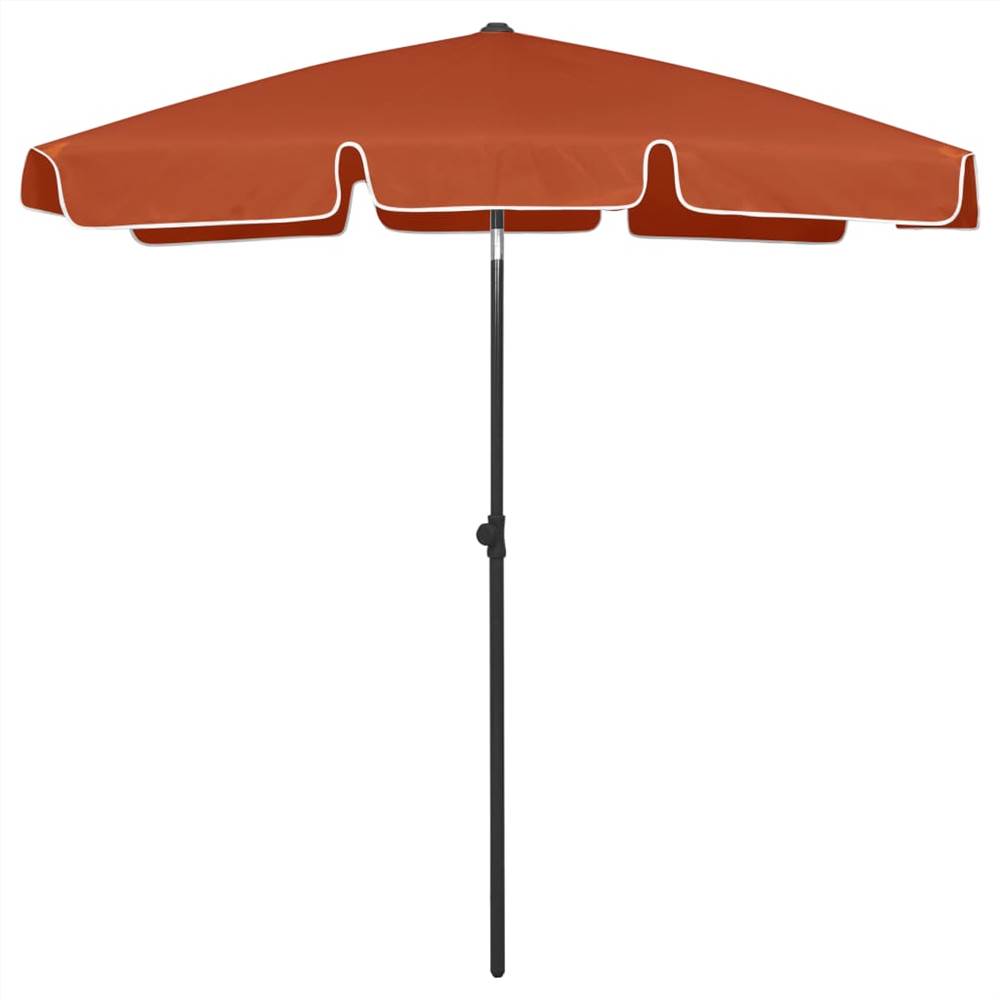 Beach Umbrella Terracotta 180x120 cm