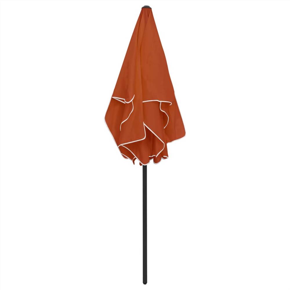 Beach Umbrella Terracotta 180x120 cm