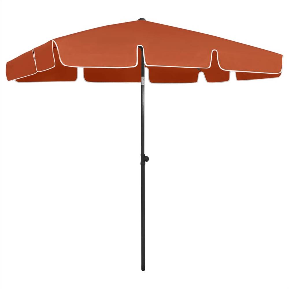 

Beach Umbrella Terracotta 200x125 cm