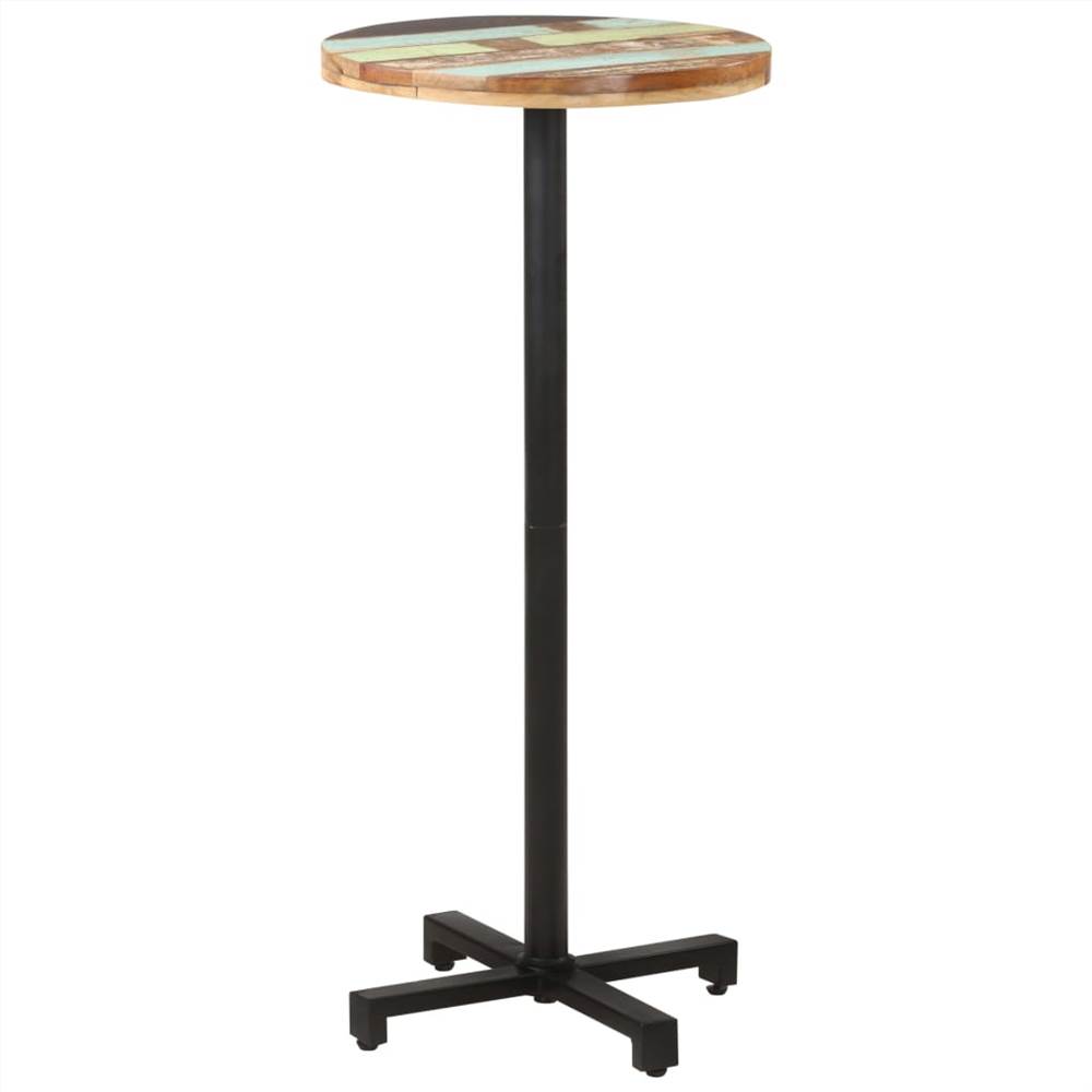 

Bistro Table Round Ø50x110 cm Solid Reclaimed Wood