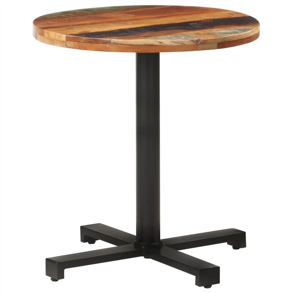 

Bistro Table Round Ø70x75 cm Solid Reclaimed Wood