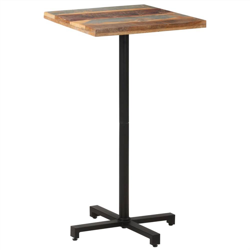 

Bistro Table Square 60x60x110 cm Solid Reclaimed Wood