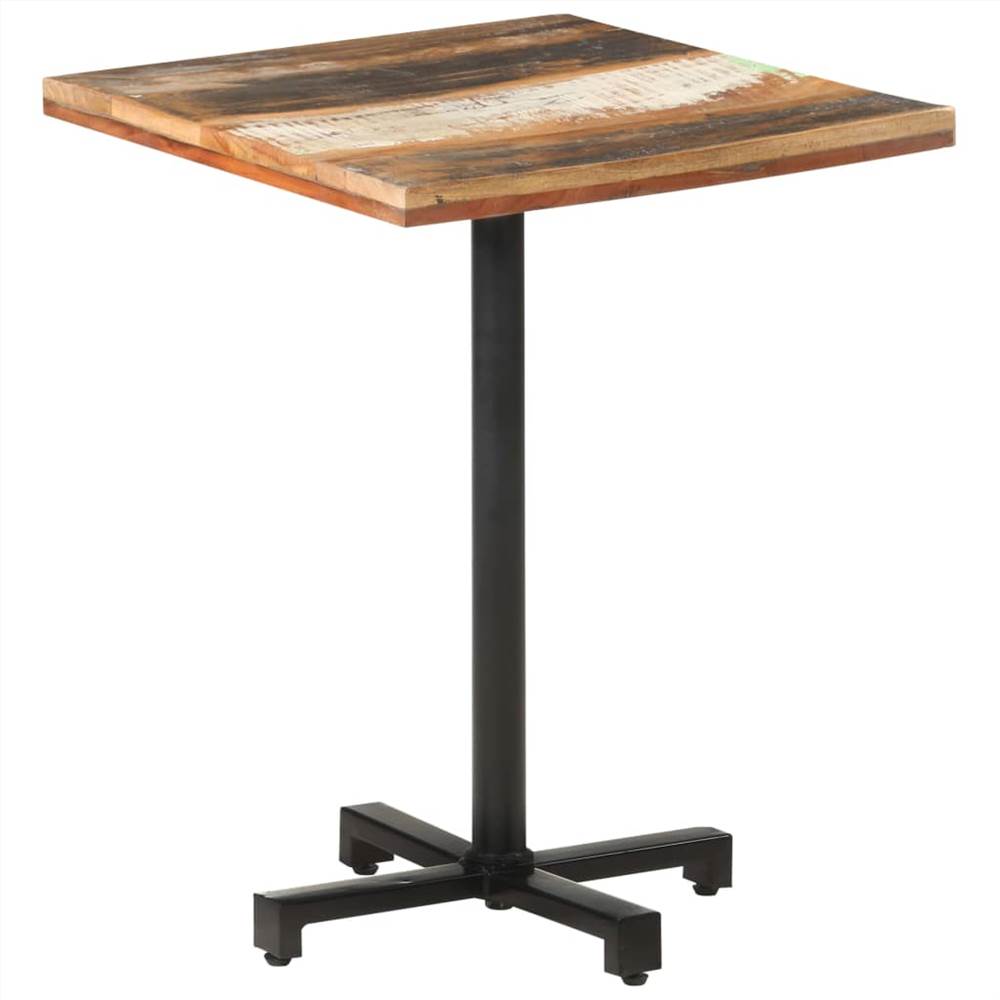 

Bistro Table Square 60x60x75 cm Solid Reclaimed Wood