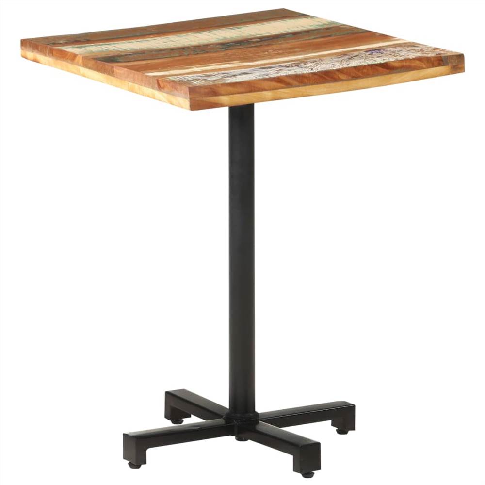 Bistro Table Square 60x60x75 cm Solid Reclaimed Wood