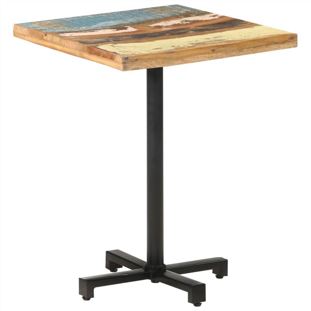 Bistro Table Square 60x60x75 cm Solid Reclaimed Wood