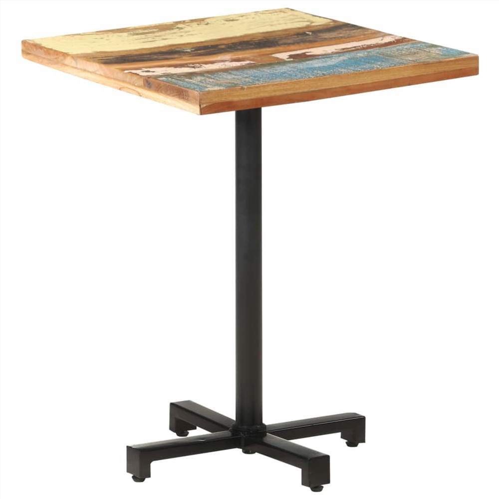 Bistro Table Square 60x60x75 cm Solid Reclaimed Wood