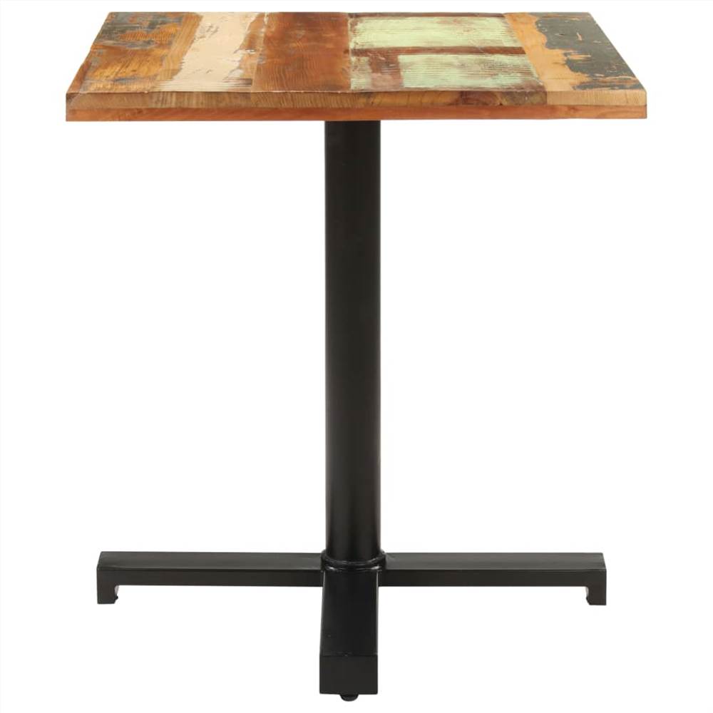 Bistro Table Square 70x70x75 cm Solid Reclaimed Wood