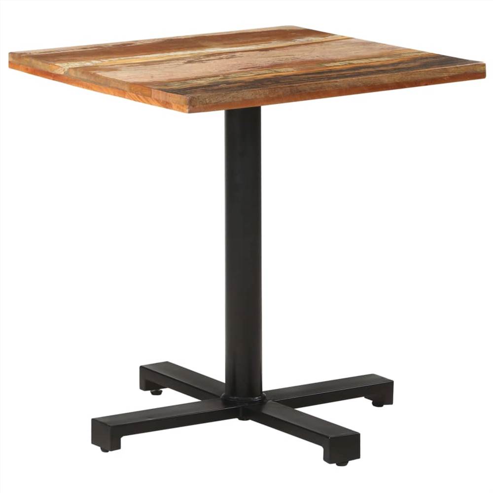 Bistro Table Square 70x70x75 cm Solid Reclaimed Wood