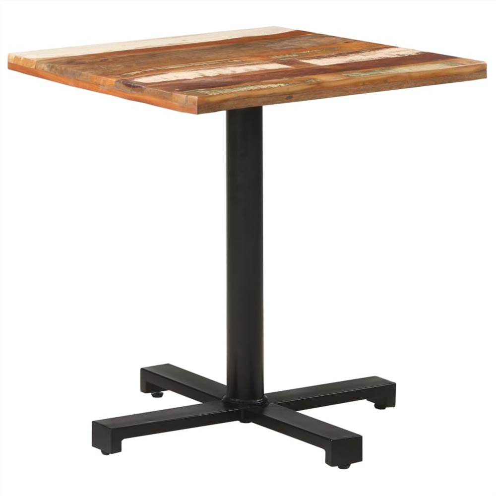 Bistro Table Square 70x70x75 cm Solid Reclaimed Wood
