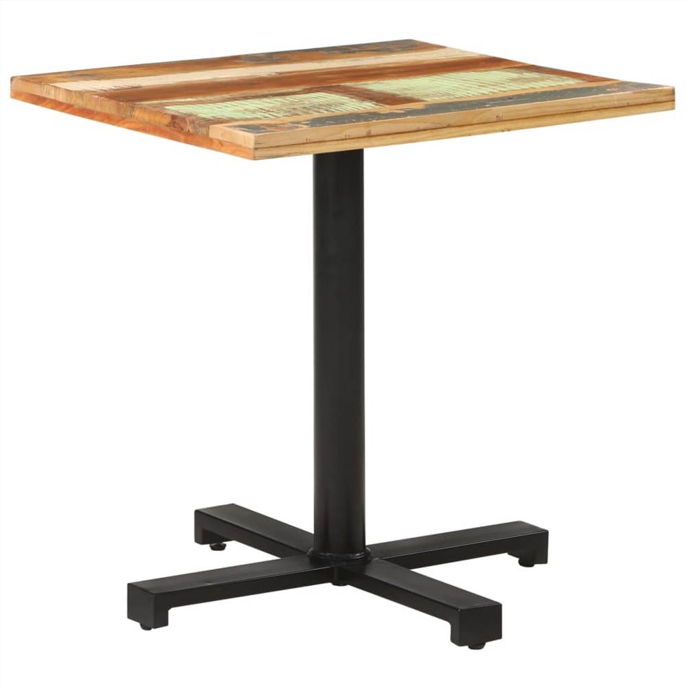Bistro Table Square 70x70x75 cm Solid Reclaimed Wood