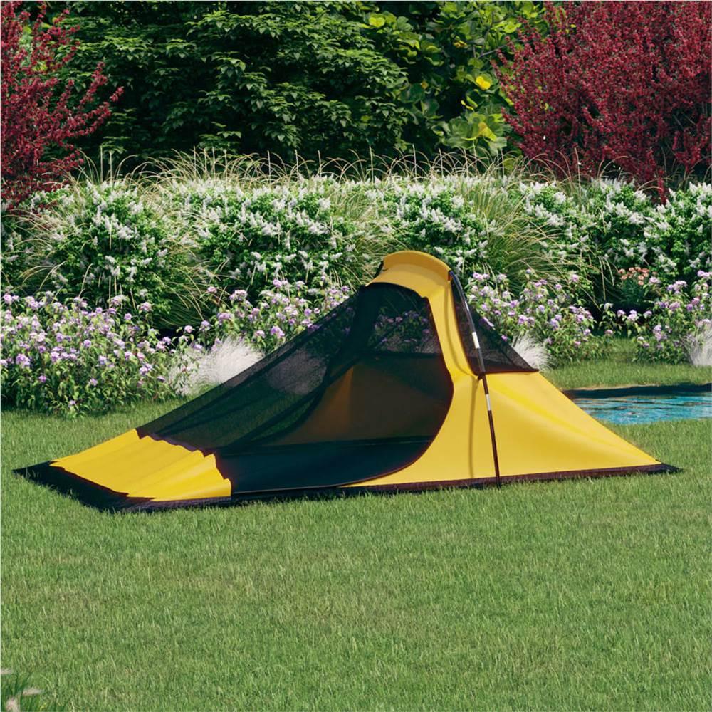 Camping Tent 317x240x100 cm Yellow