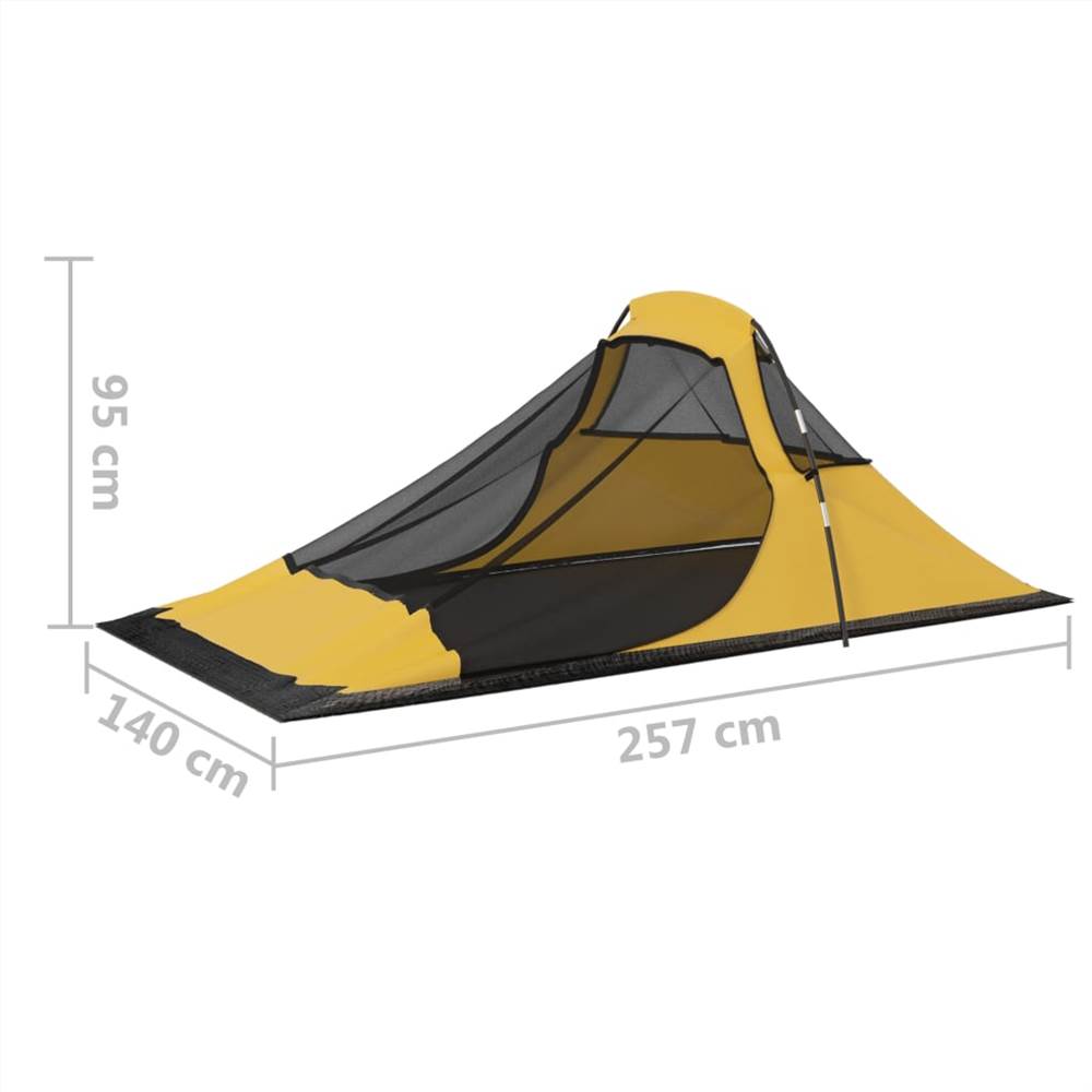 Camping Tent 317x240x100 cm Yellow