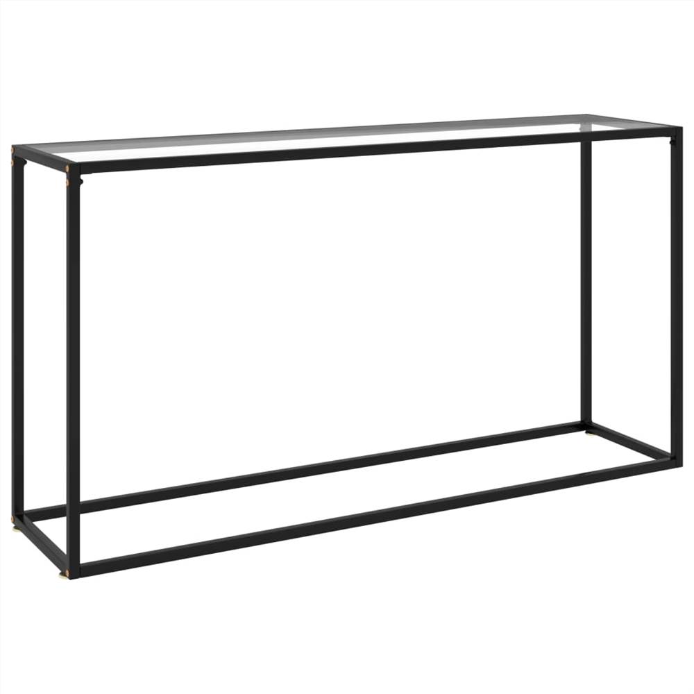 

Console Table Transparent 140x35x75 cm Tempered Glass