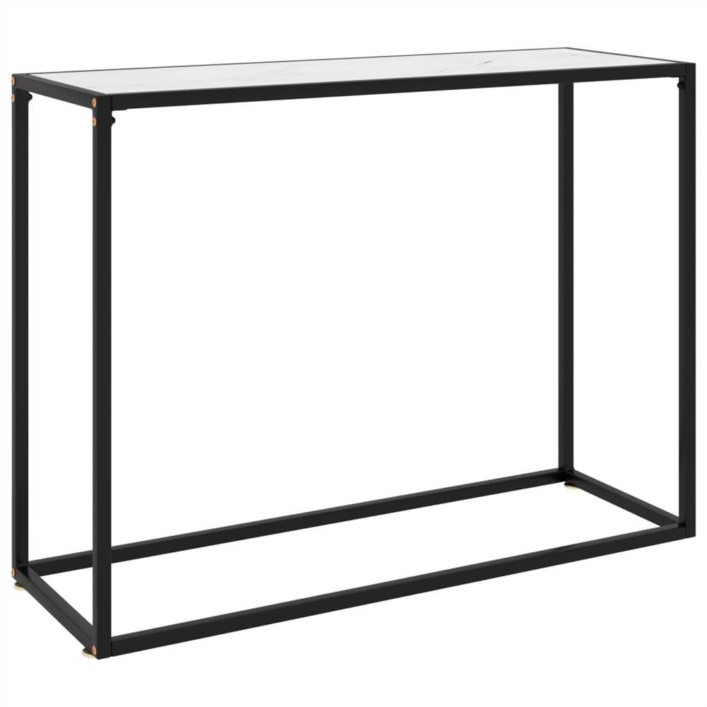 Konsolentisch Weiß 100x35x75 cm gehärtetes Glas от Geekbuying WW