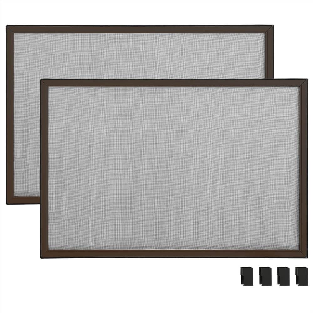 Extendable Insect Screen for Windows Brown