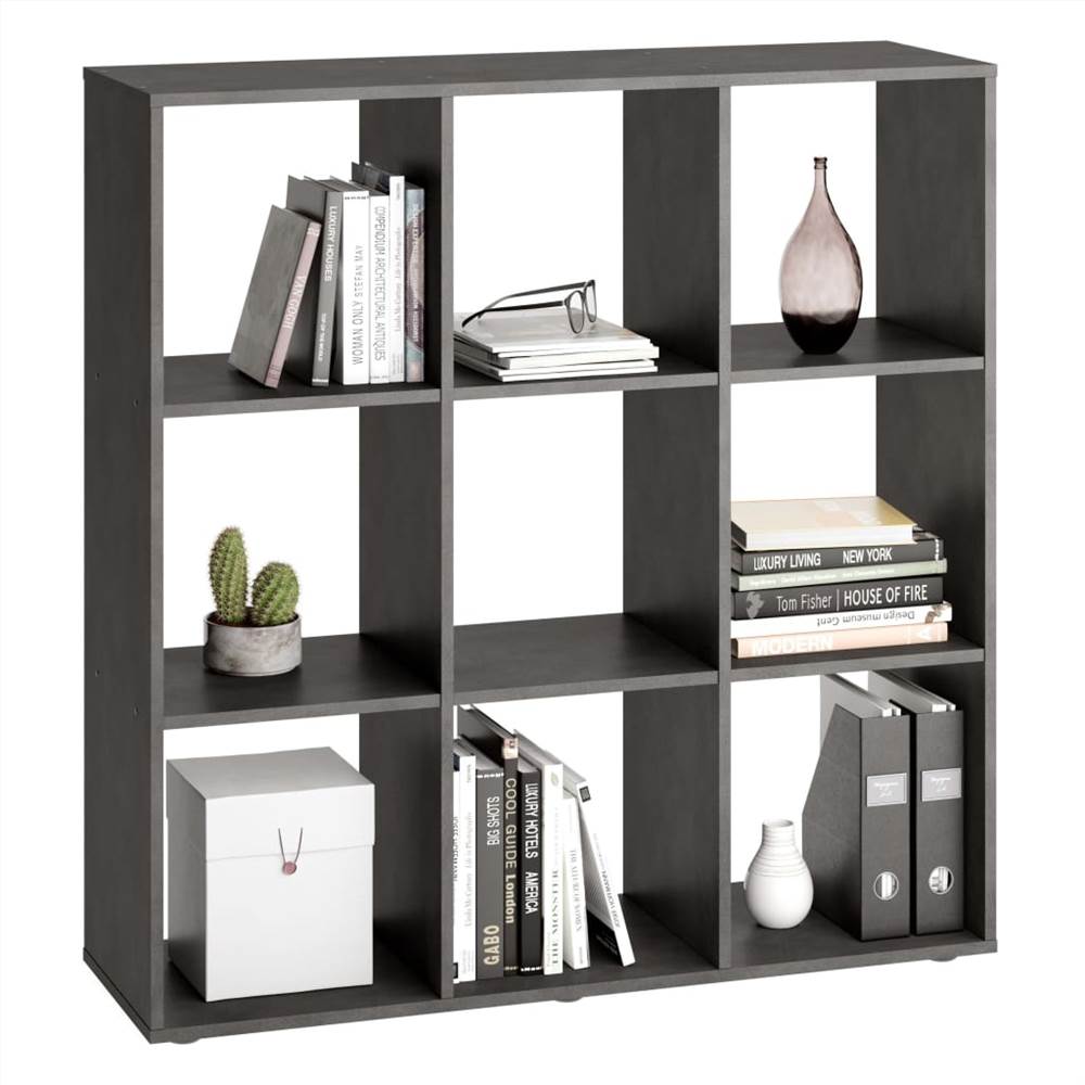 

FMD Standing Shelf with 9 Compartments Matera Grey