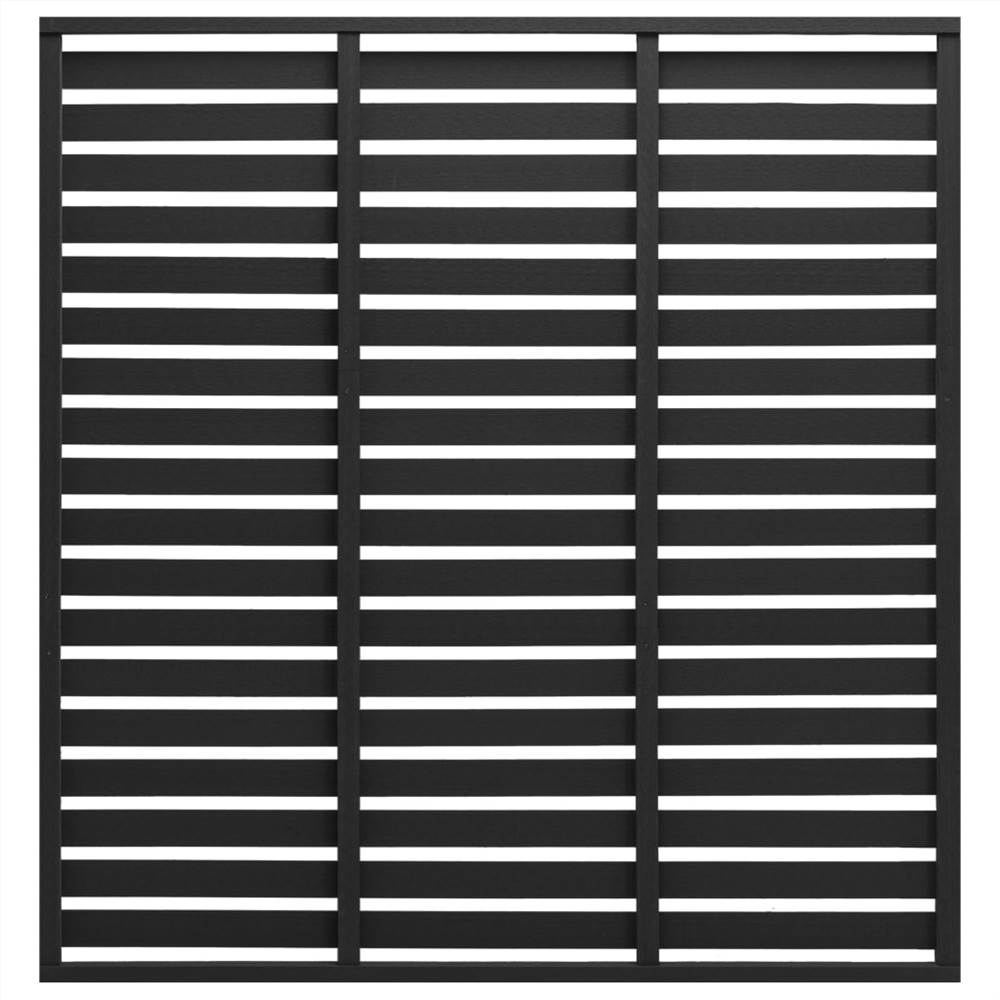 

Fence Panel WPC 170x180 cm Black