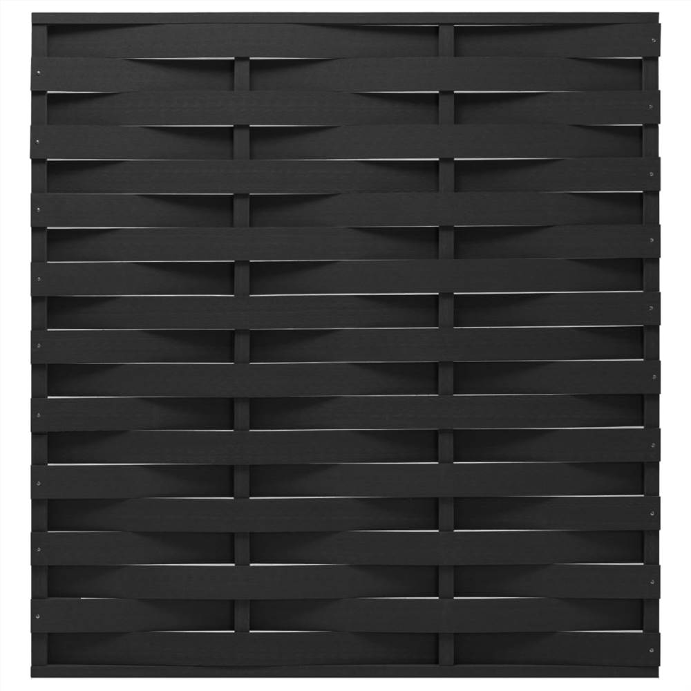 

Fence Panel WPC 170x180 cm Black