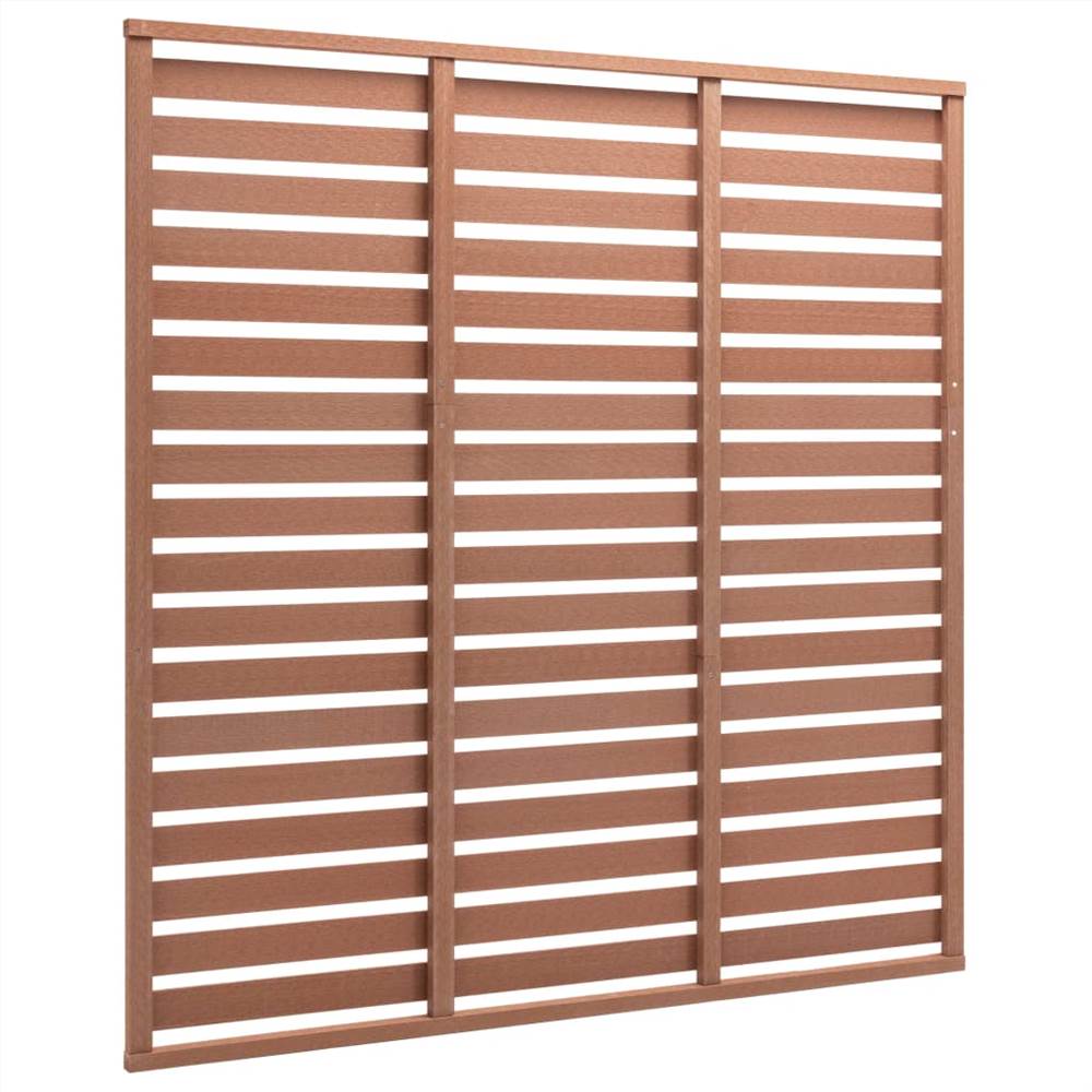 Fence Panel WPC 170x180 cm Brown