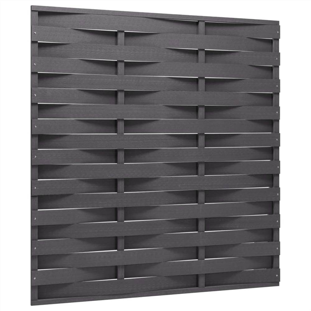 Fence Panel WPC 170x180 cm Grey