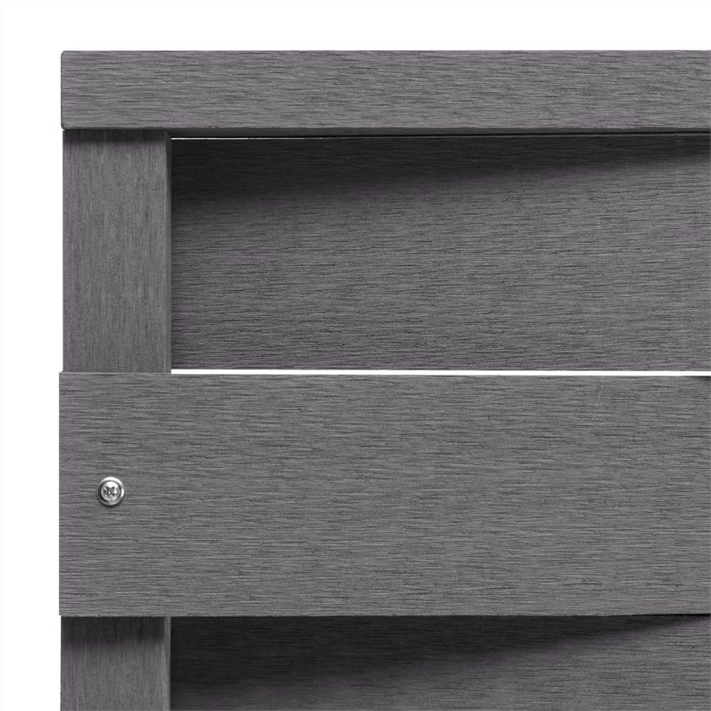 Fence Panel WPC 170x180 cm Grey