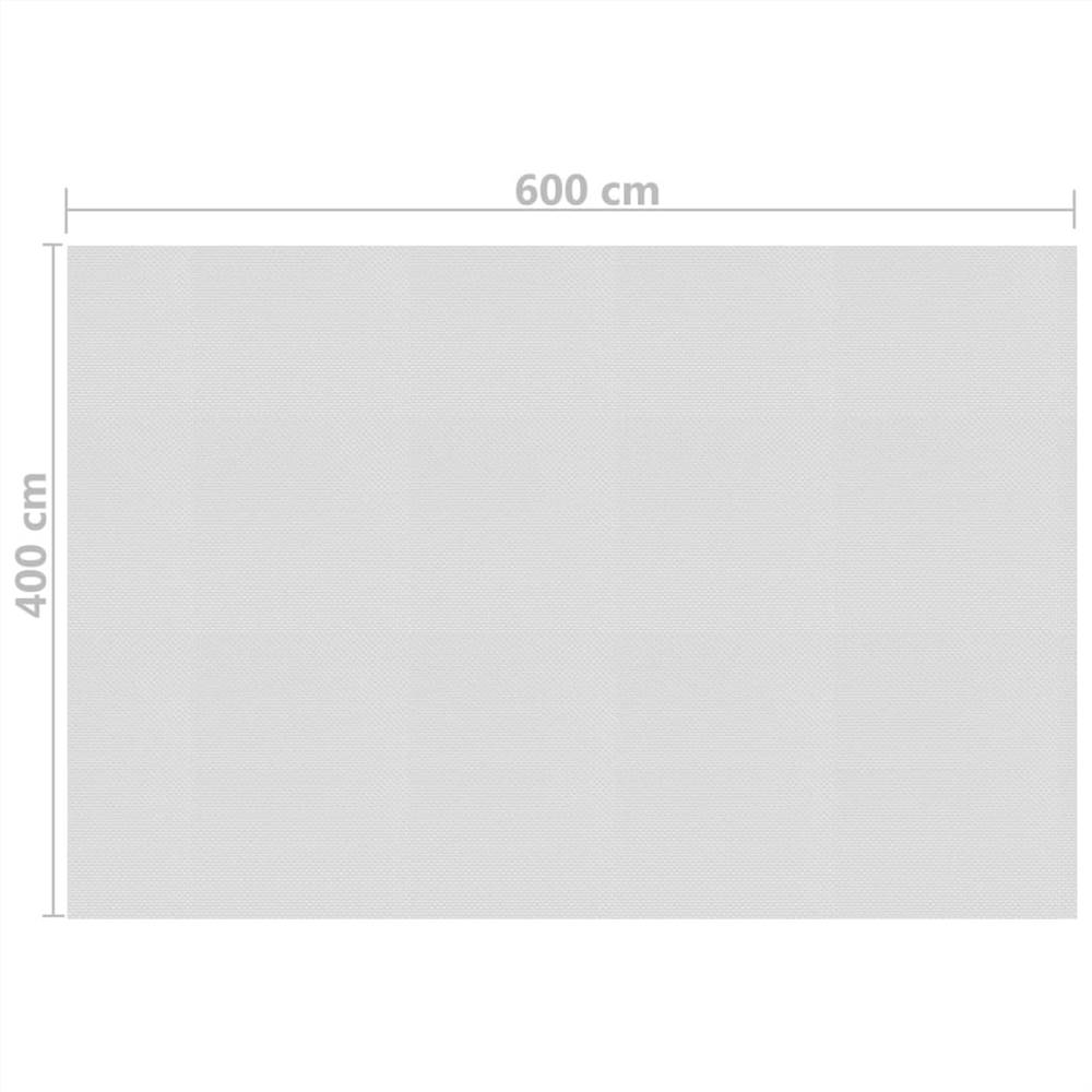 Floating PE Solar Pool Film 600x400 cm Grey