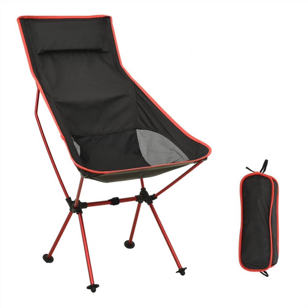 Katlanabilir Kamp Sandalyesi PVC ve Alüminyum Siyah