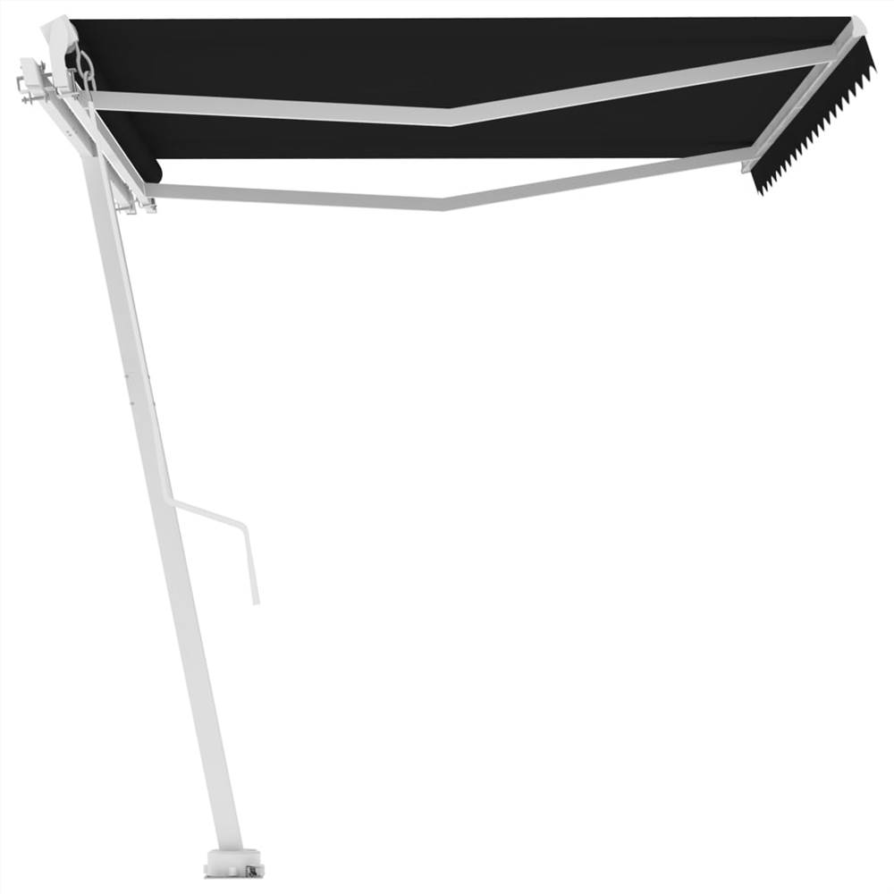 Freestanding Manual Retractable Awning 400x350 cm Anthracite