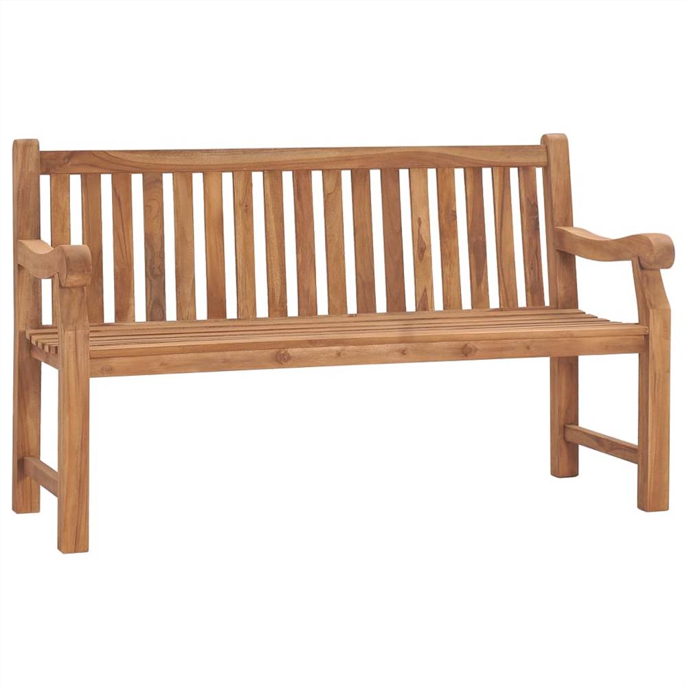 Garden Bench 150 cm Solid Teak Wood