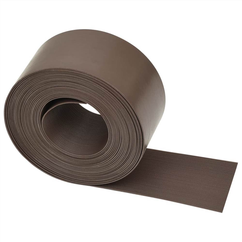 Garden Edging Brown PE 10 M 10 Cm 10 Garden Edging Brown PE 10 m 10 cm