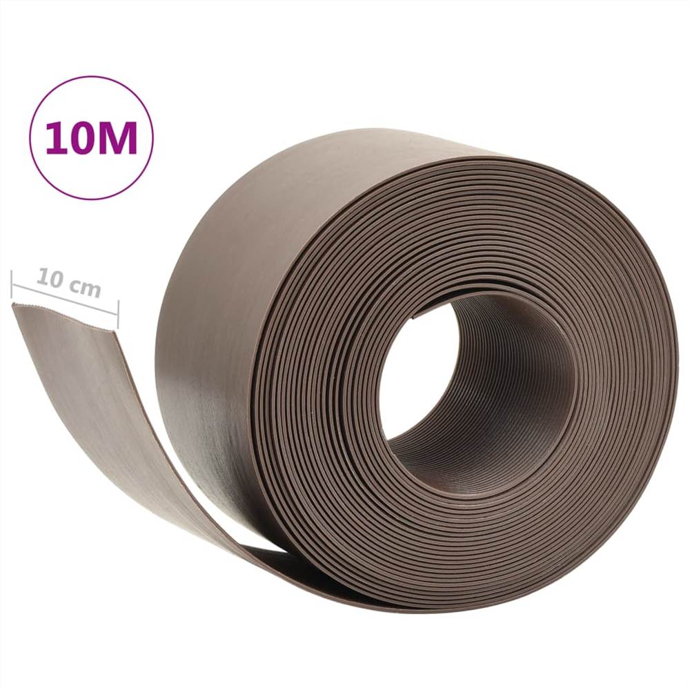 Garden Edging Brown PE 10 m 10 cm