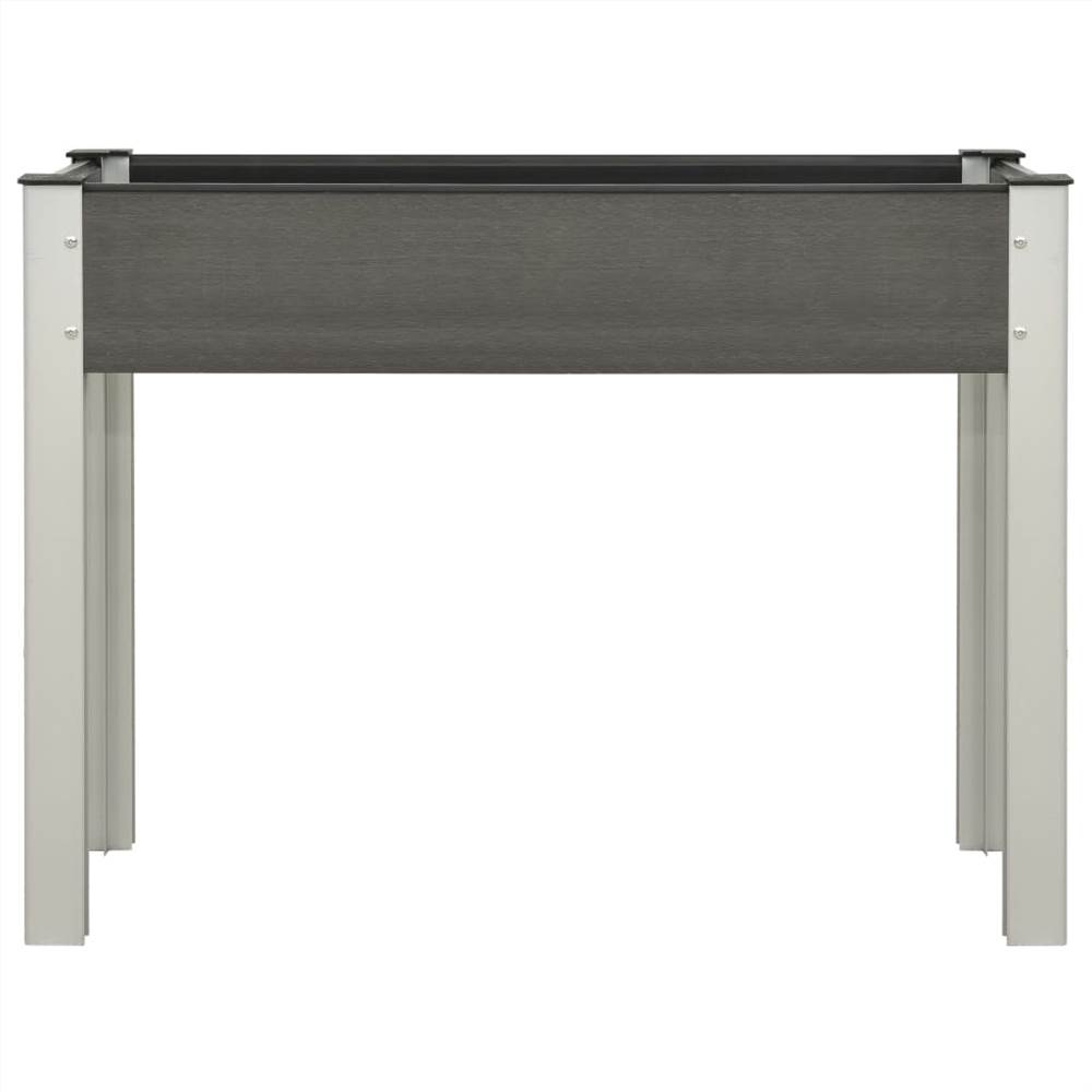 Garden Raised Bed 100x40x75 cm WPC Grey