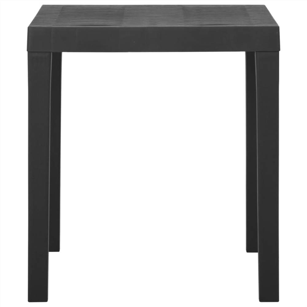 Garden Table Grey 79x65x72 cm Plastic