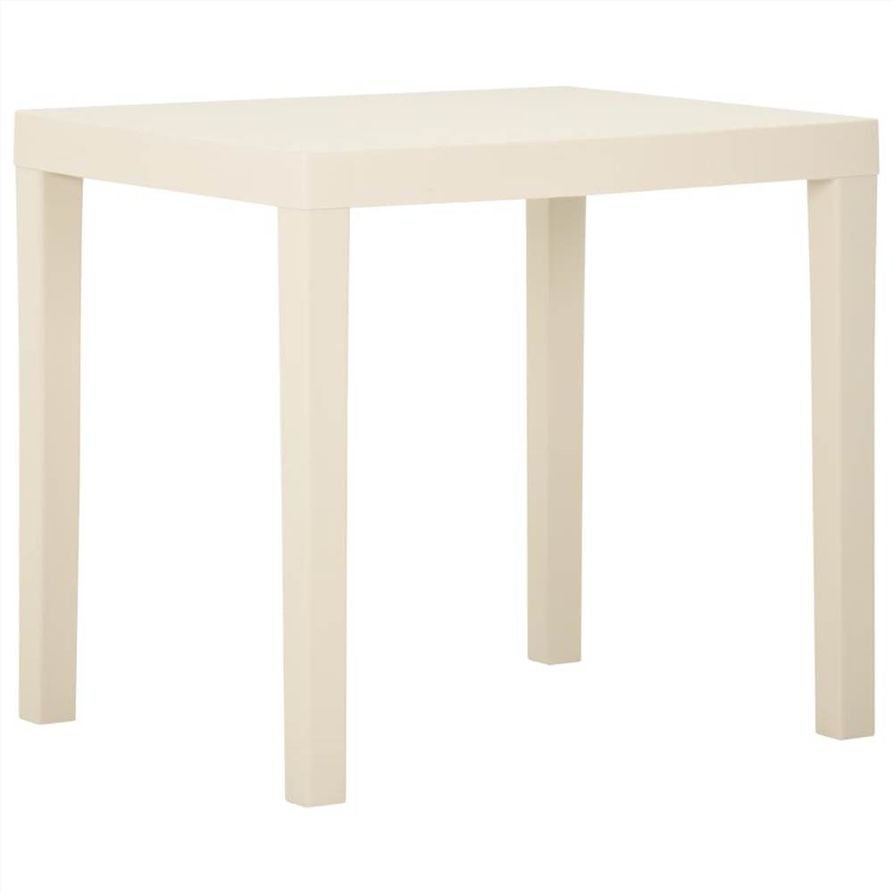

Garden Table White 79x65x72 cm Plastic