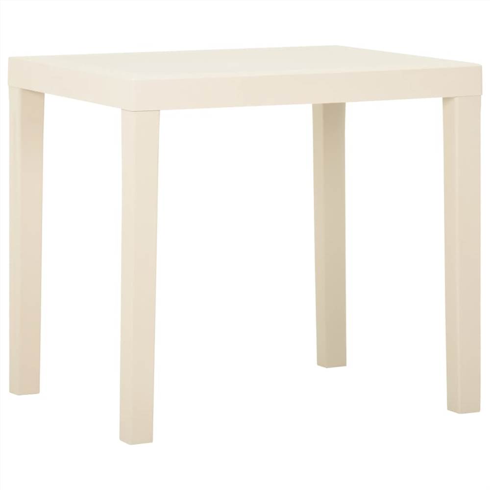

Garden Table White 79x65x72 cm Plastic
