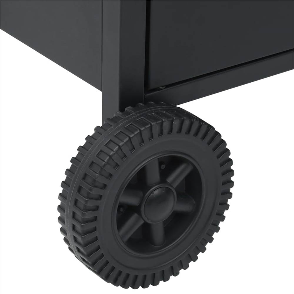 Gas Barbecue Grill 4+1 Cooking Zone Black