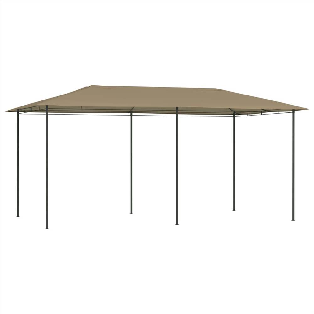 

Gazebo 3x6x2.6 m Taupe 160 g/m²