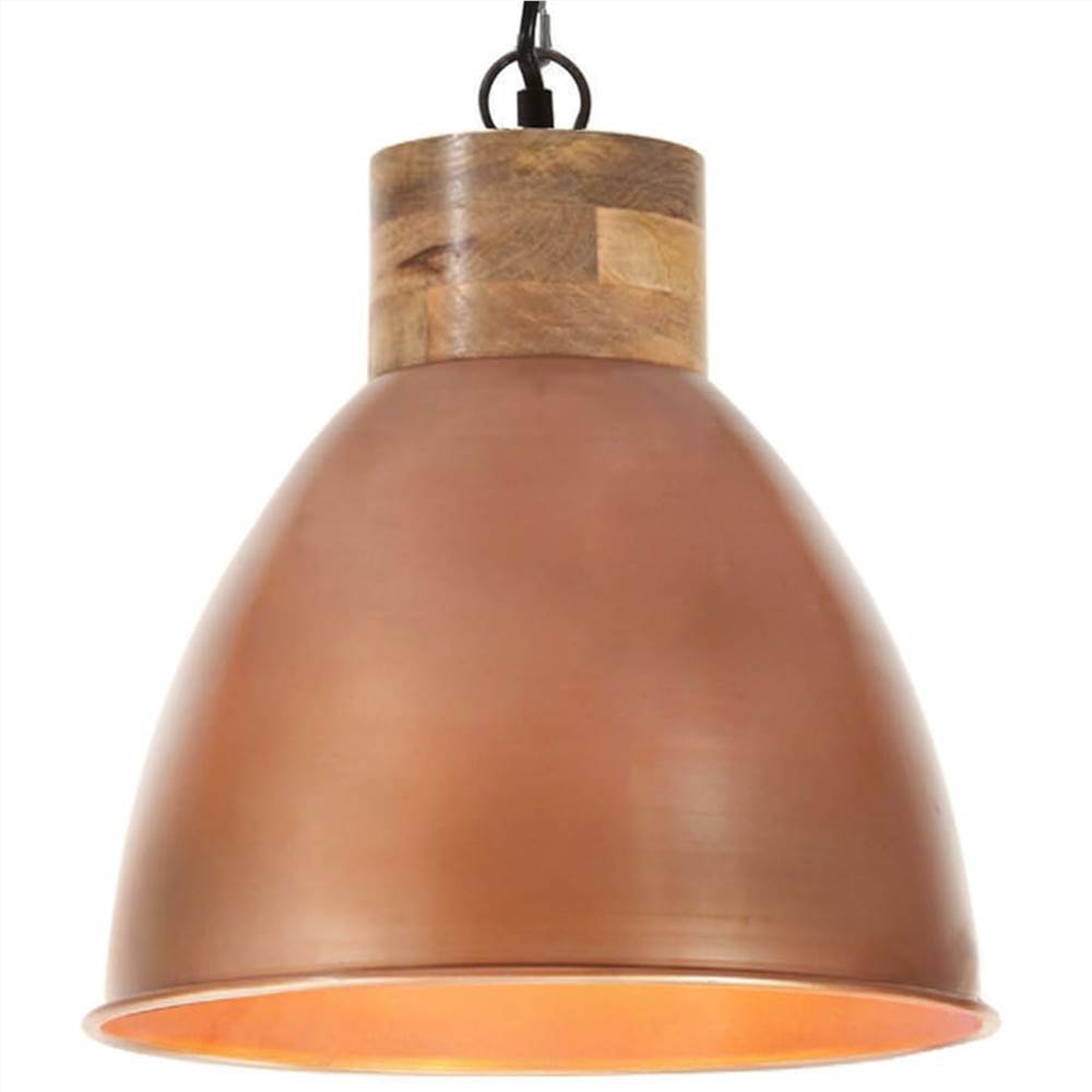 

Industrial Hanging Lamp Copper Iron & Solid Wood 46 cm E27