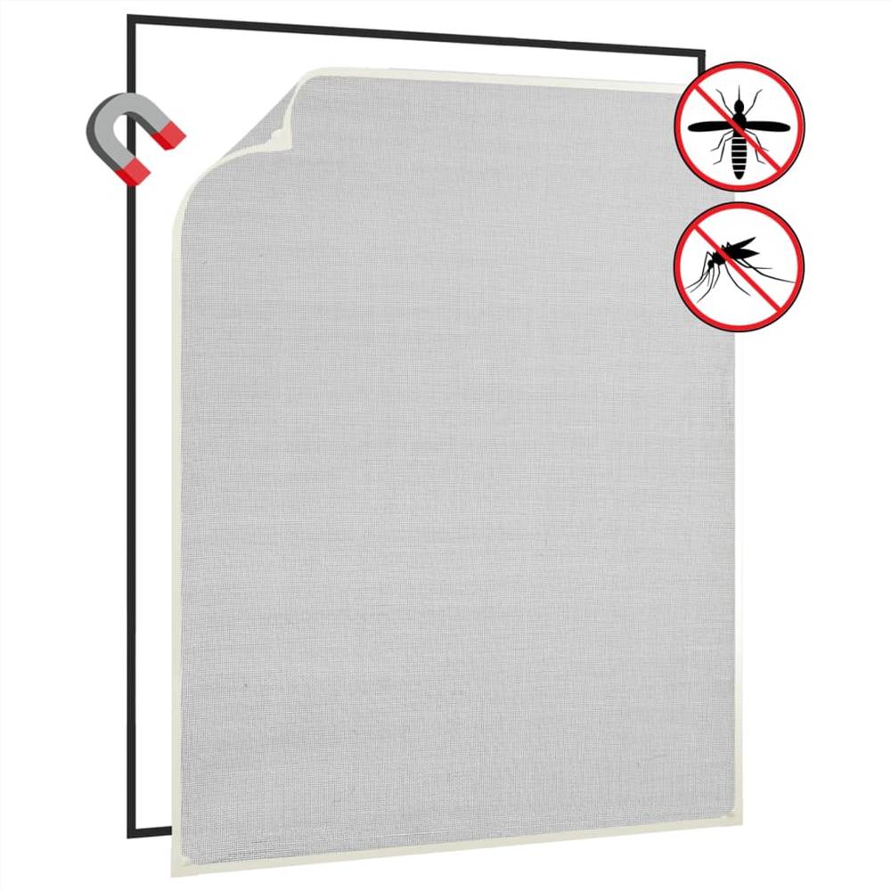 

Magnetic Insect Screen for Windows White 100x120 cm Fibreglass