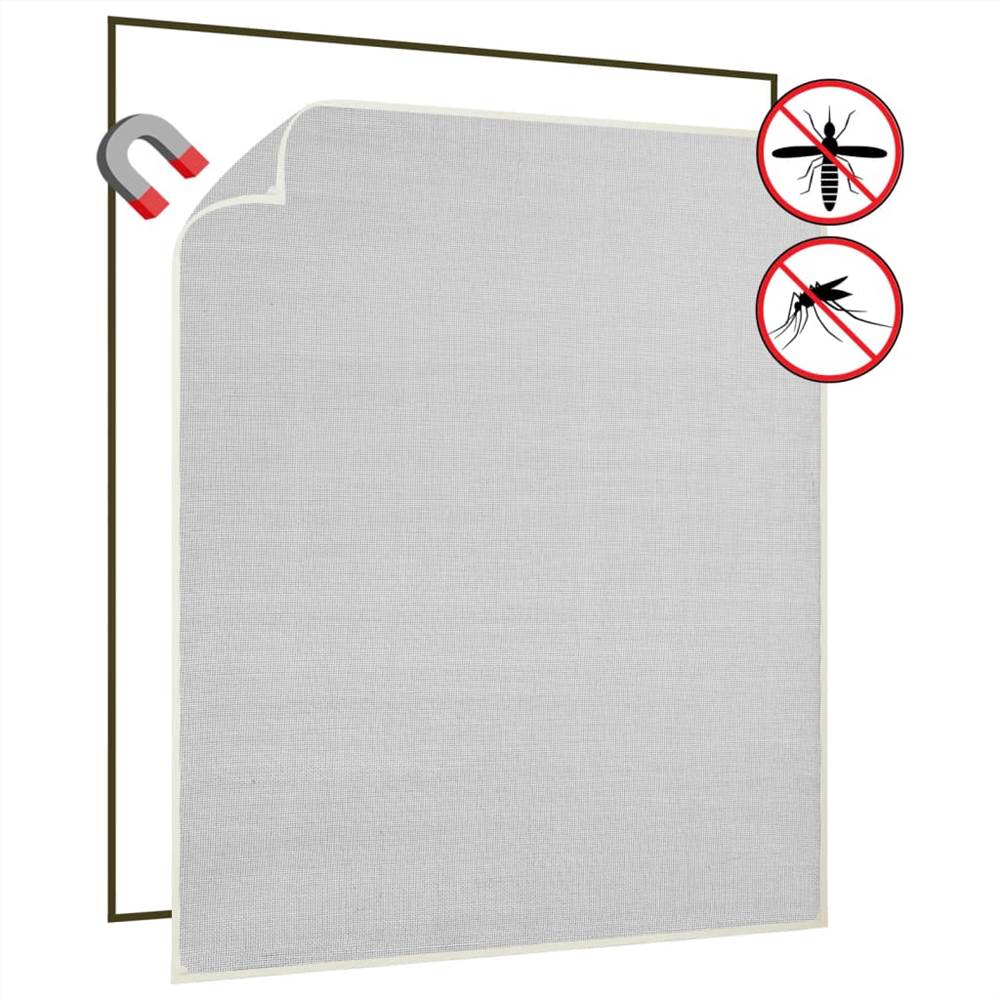 

Magnetic Insect Screen for Windows White 130x150 cm Fibreglass