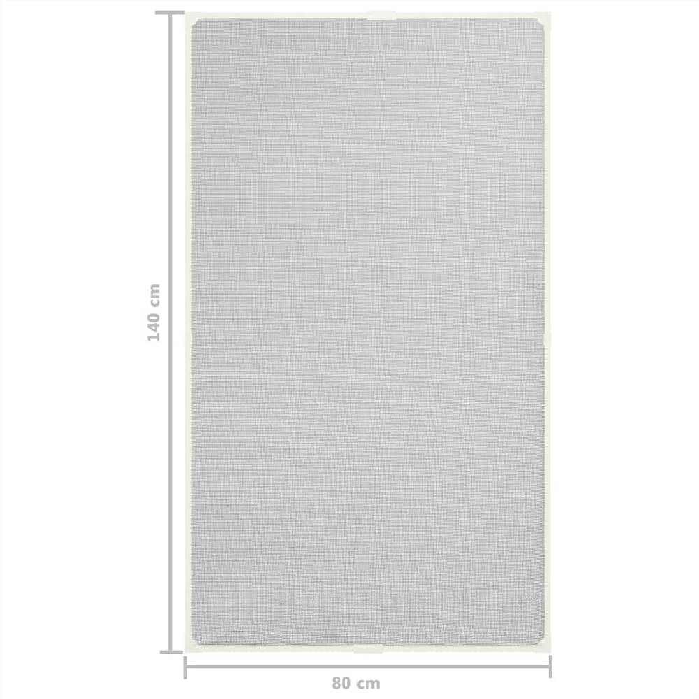 Magnetic Insect Screen for Windows White 80x140 cm Fibreglass