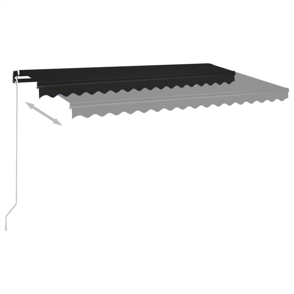 Manual Retractable Awning 400x350 cm Anthracite