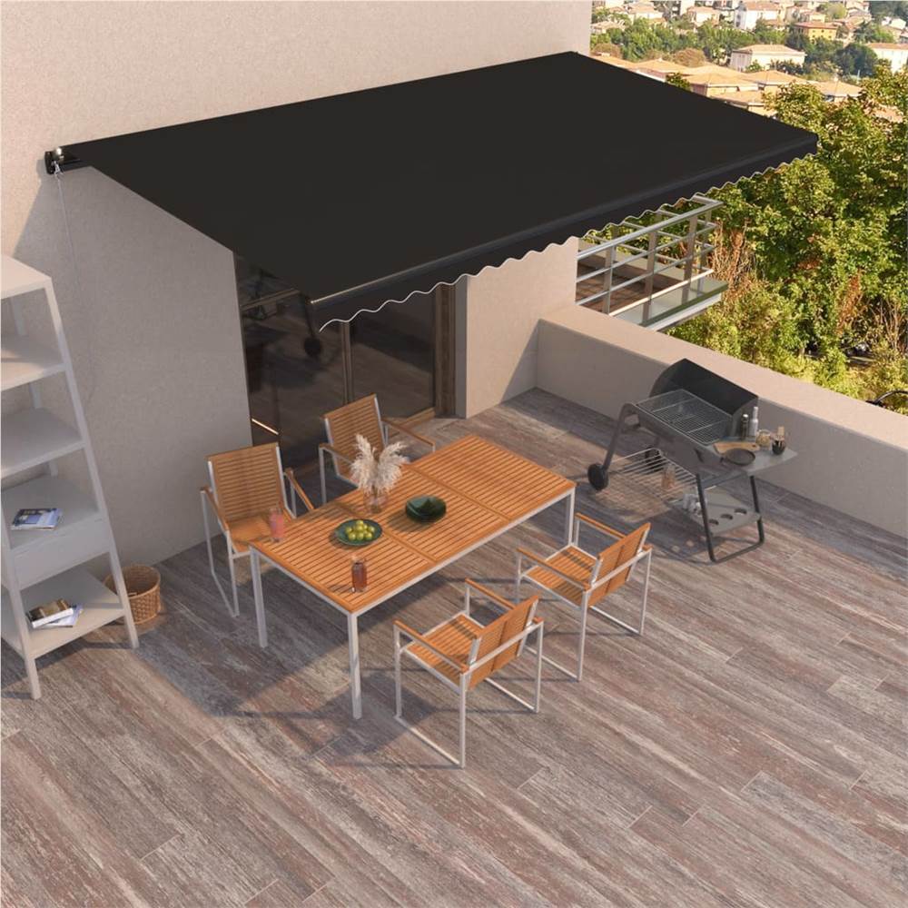 

Manual Retractable Awning 600x350 cm Anthracite