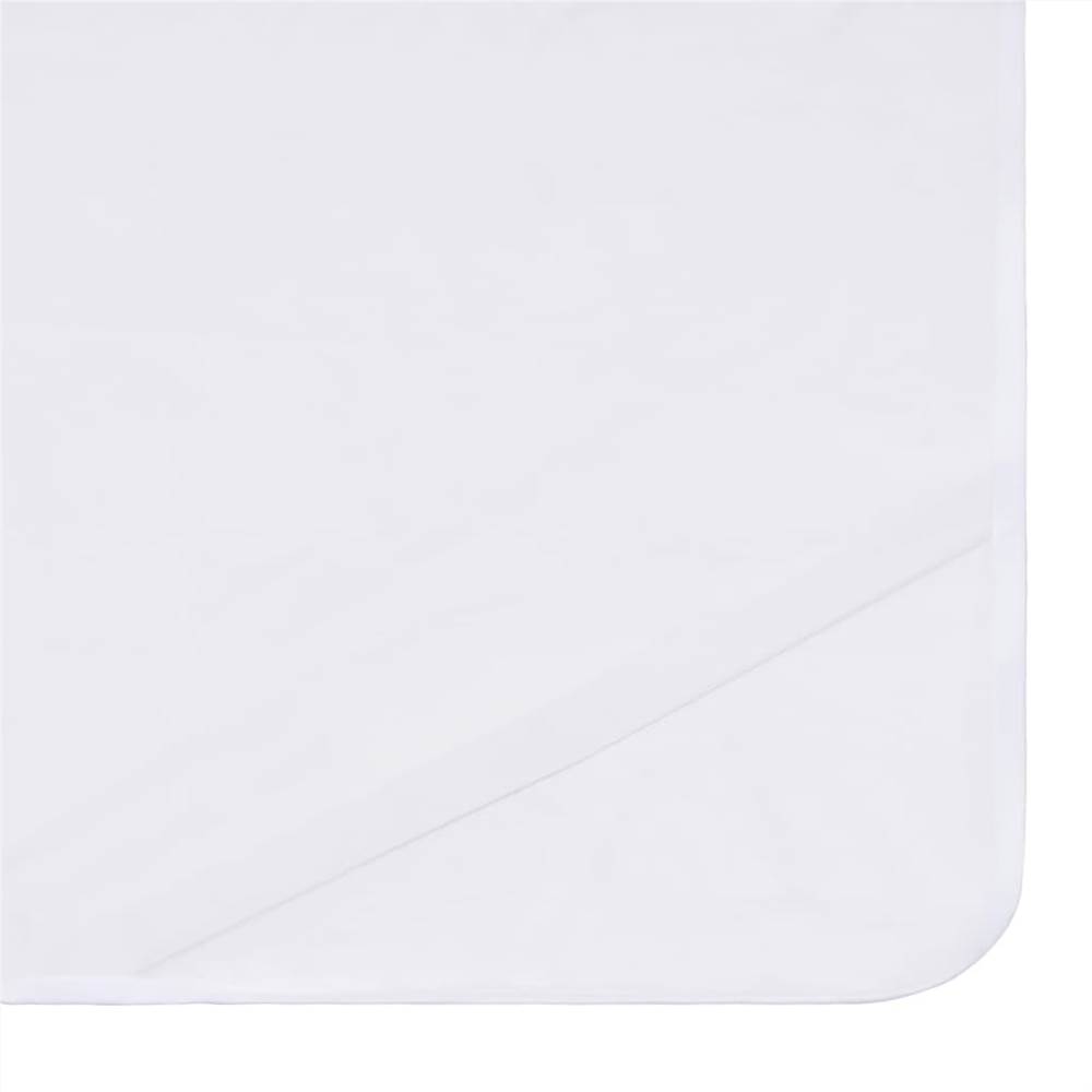 Mattress Protectors Waterproof 2 pcs Cotton 160x200 cm White