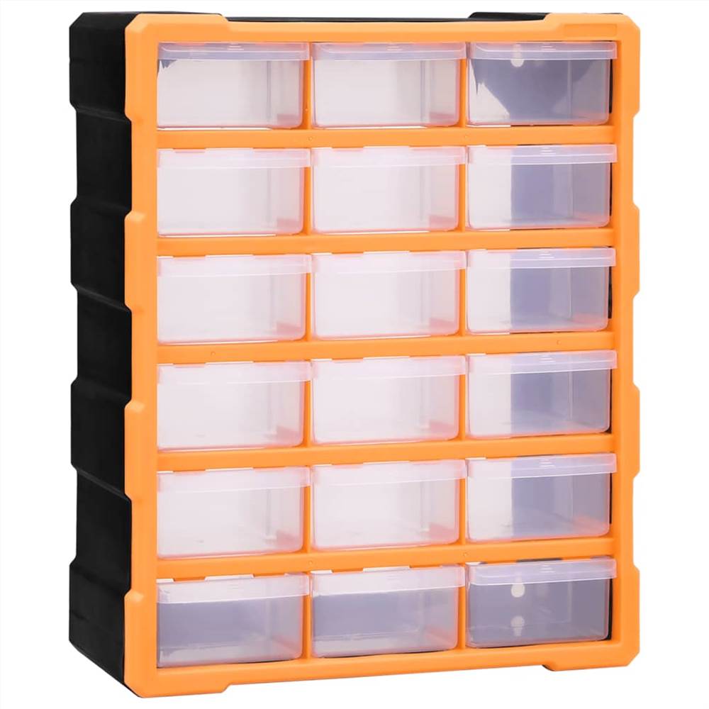 

Multi-drawer Organiser with 18 Middle Drawers 38x16x47 cm