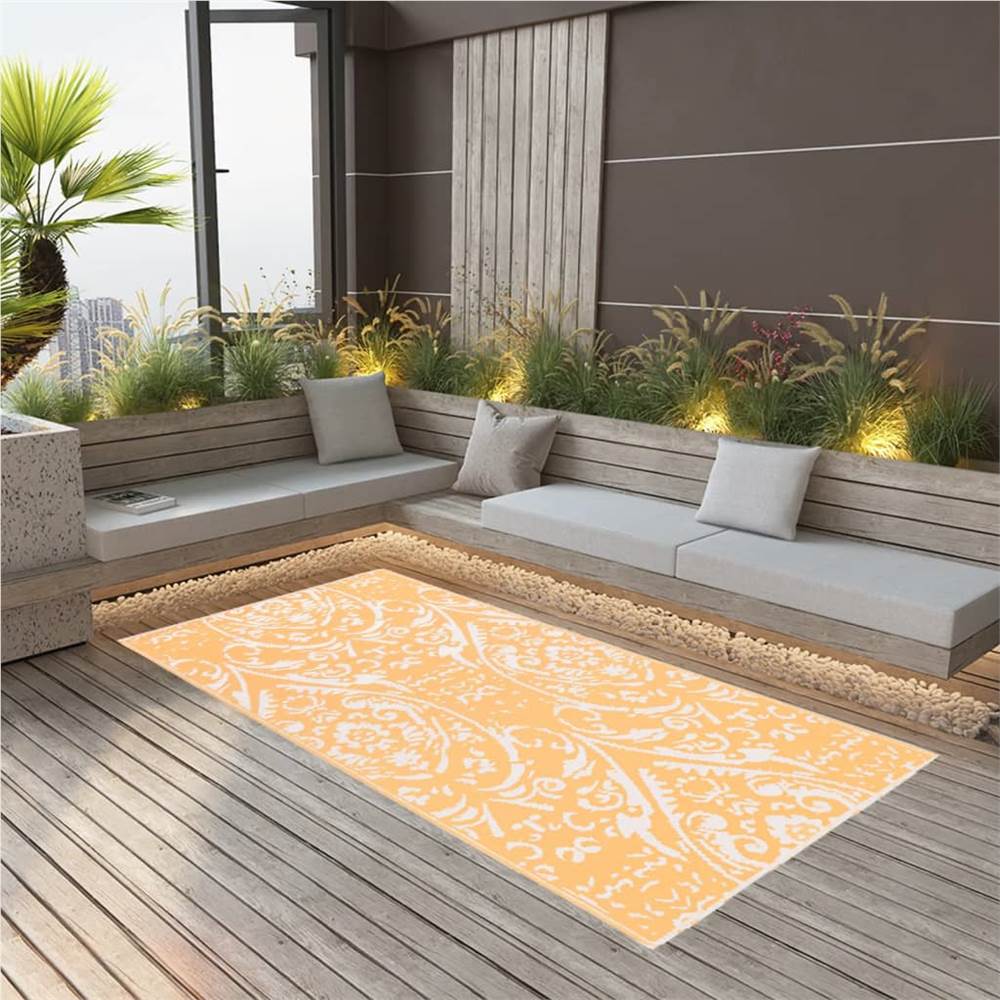 

Outdoor Carpet Orange and White 80x150 cm PP