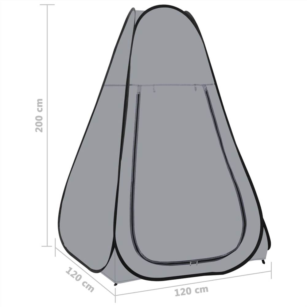 Pop Up Shower Tent Grey